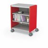 Mooreco Compass Cabinet Midi H2 With Shelves Red 36.1in H x 28.4in W x 19.2in D B2A1C1D1X0